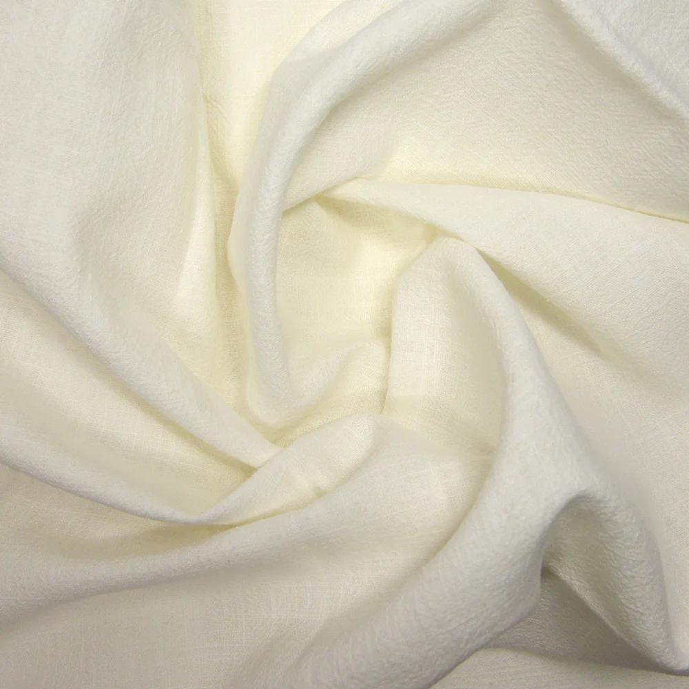 100% Lin lavé blanc cassé - Image 2