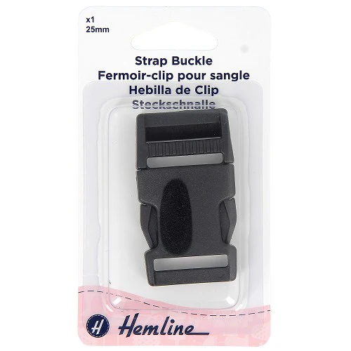 Boucle 25 mm pour sangle col.noir
