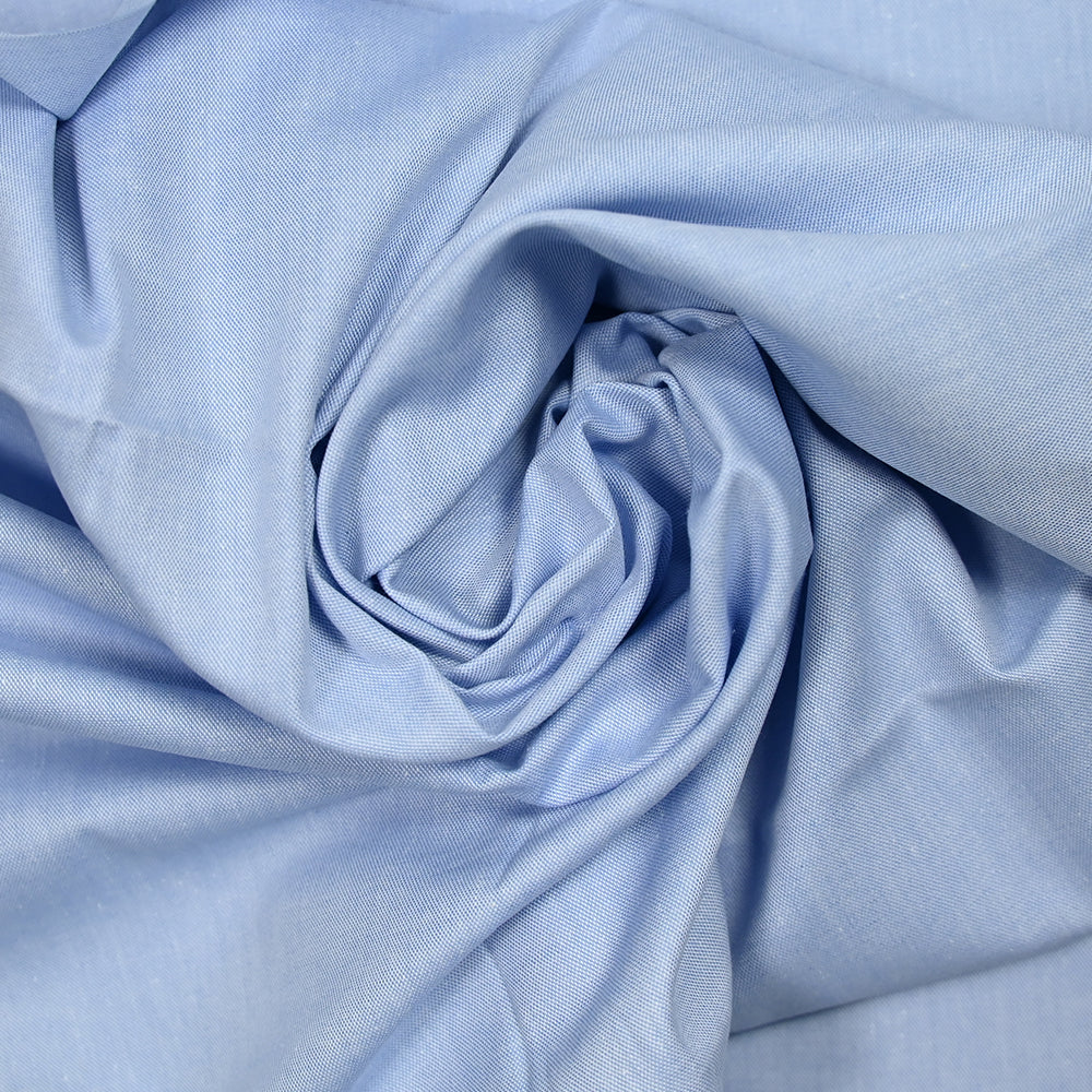 Chambray de coton bleu - Image 2