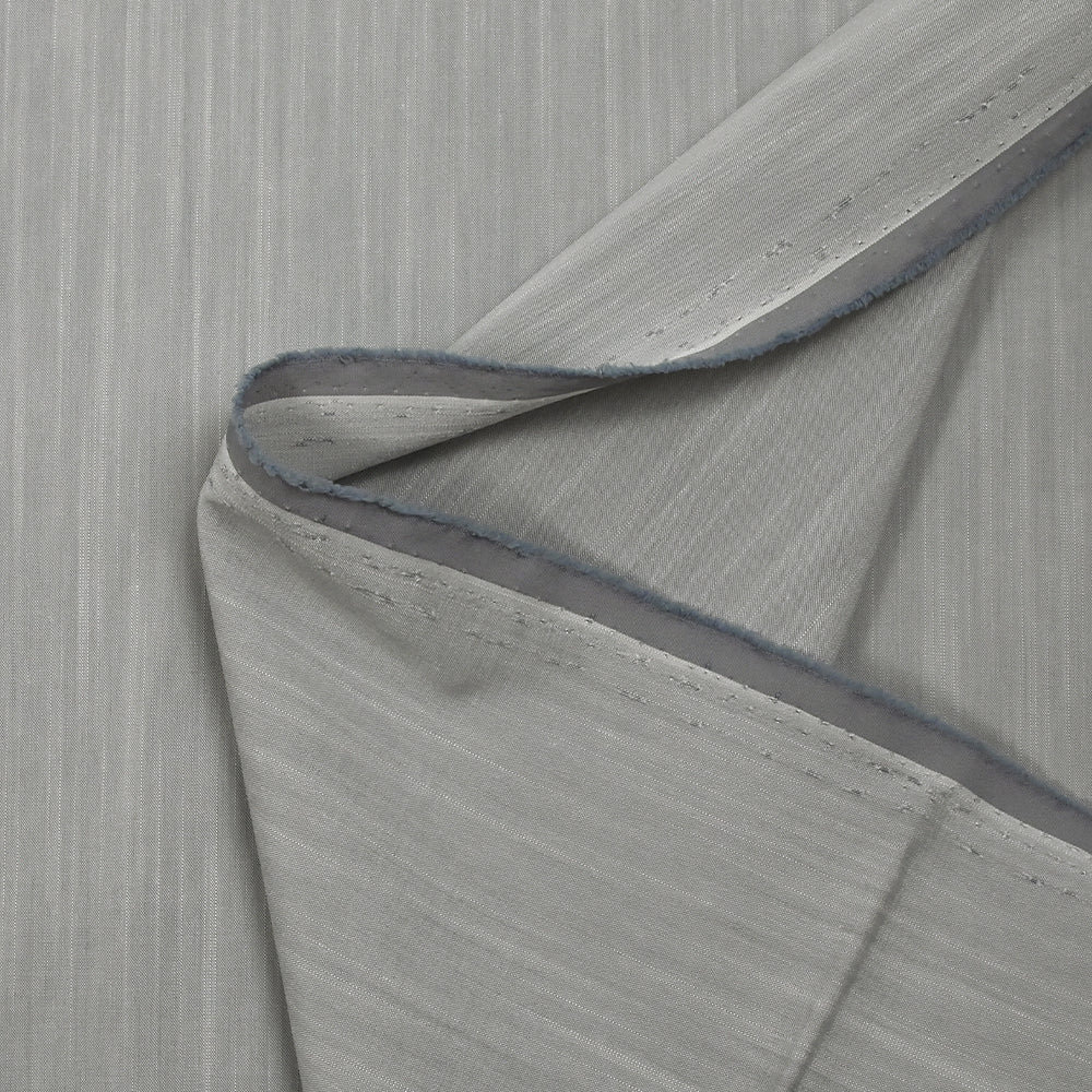 Chambray de polyviscose flammé gris - Image 3