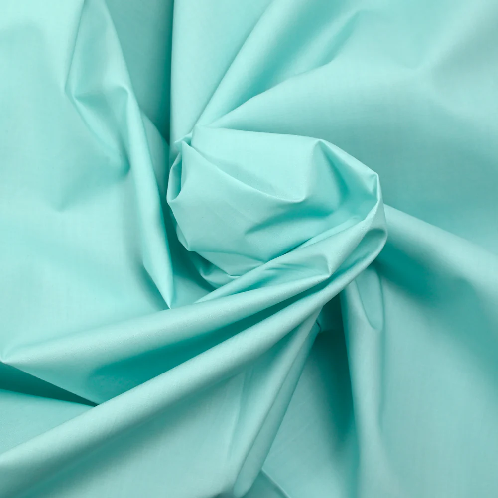 Coton imperméable fin aigue-marine - Image 2