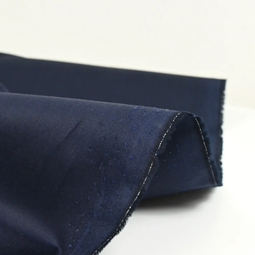 Coton imperméable fin marine - Image 5