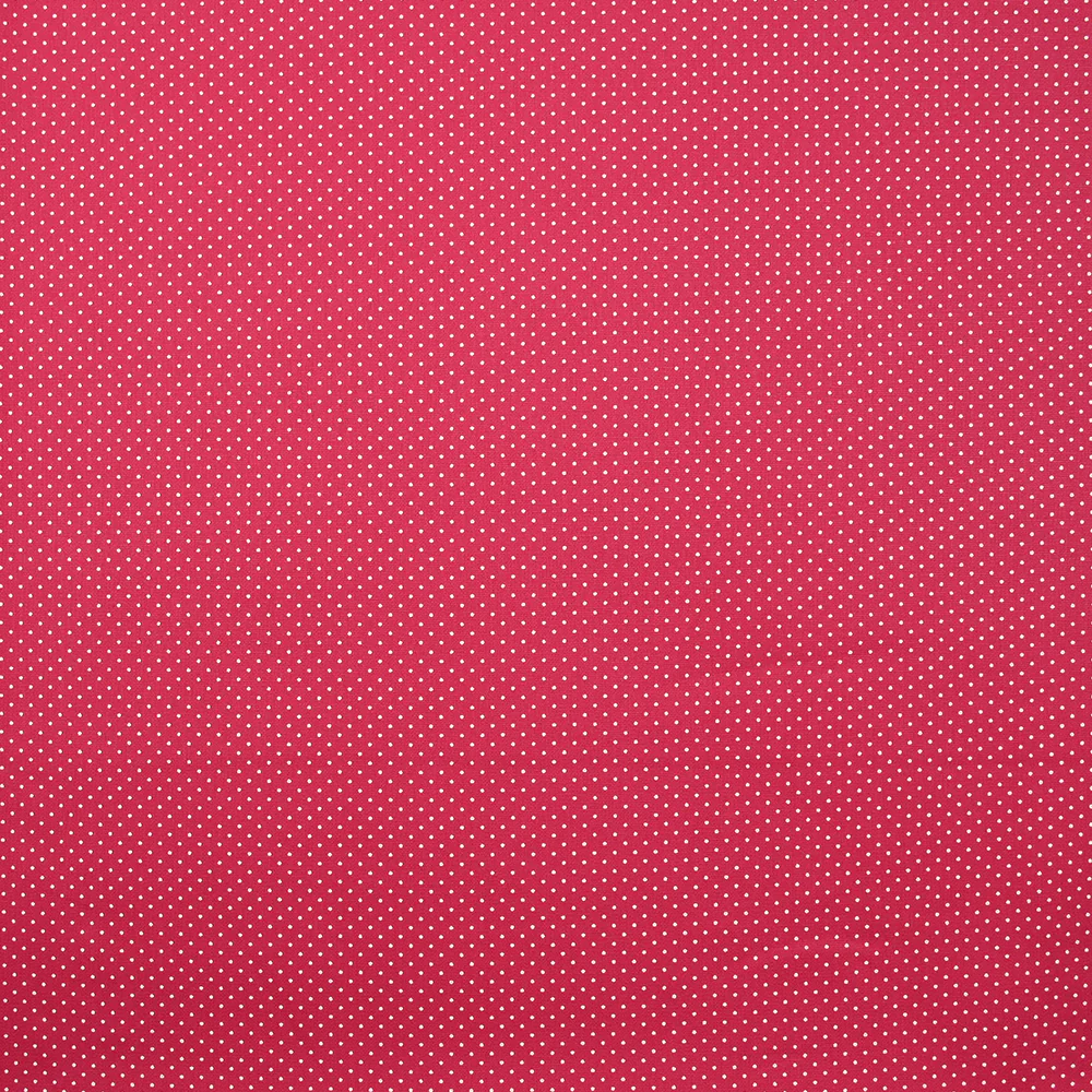 Coton imprimé pois 1mm fond fuchsia - Image 4