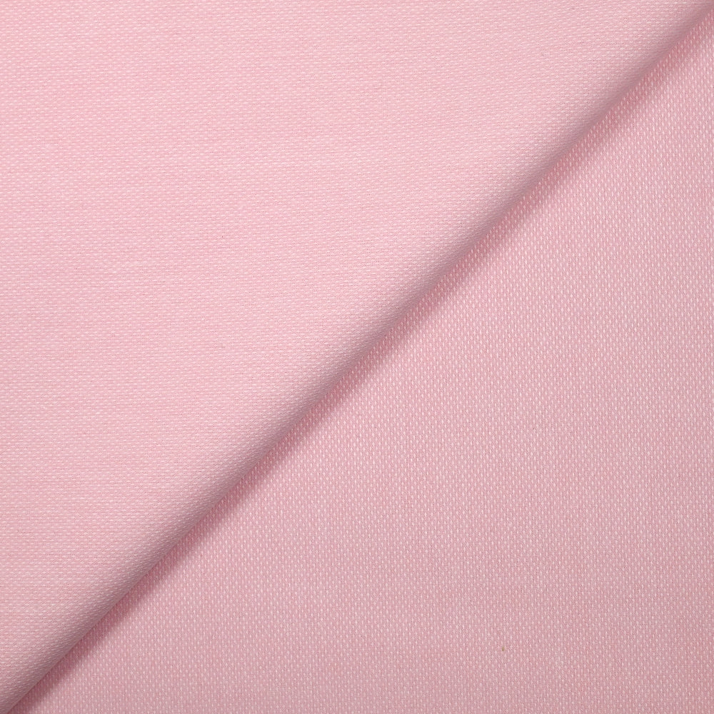 Coton oxford blanc et rose