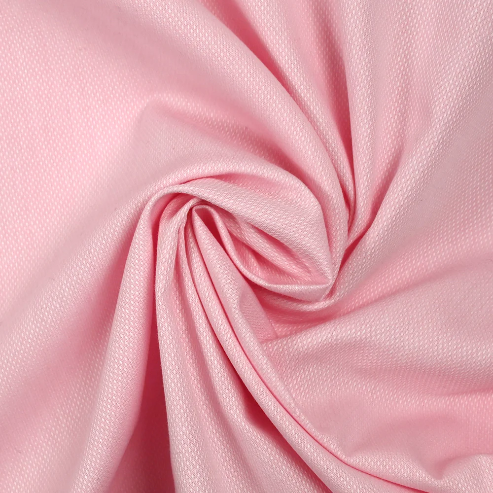 Coton oxford blanc et rose - Image 2