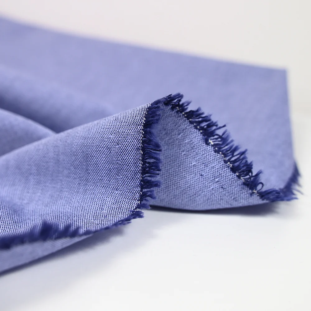 Coton oxford bleu jeans - Image 4