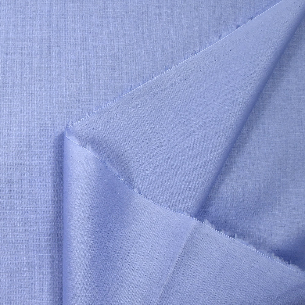 Coton uni fin bleu lavande - Image 4