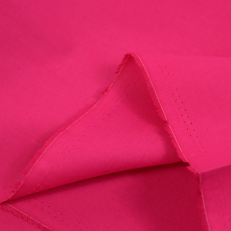 Coton uni fuchsia - Image 3