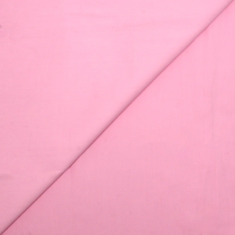 Coton uni rose barbie