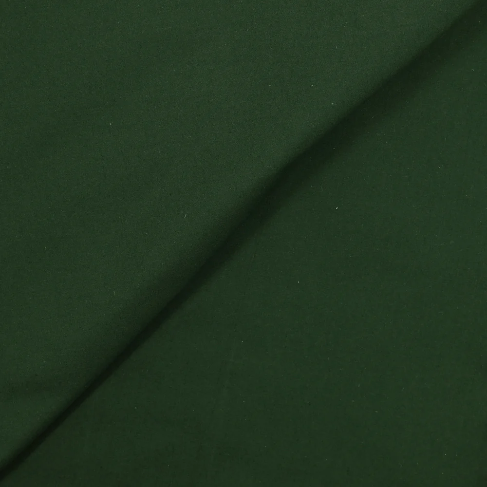 Coton uni vert foncé