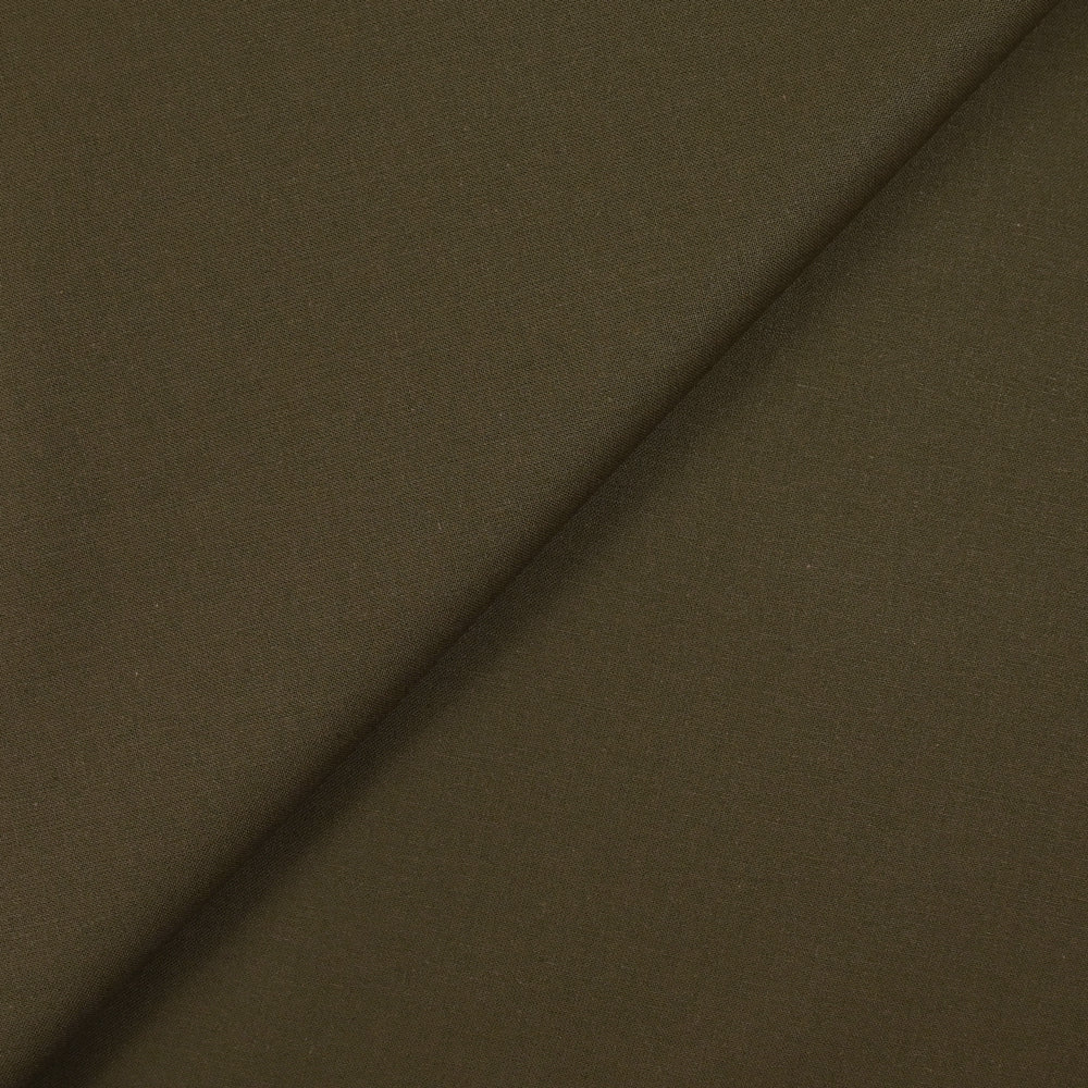 Coton uni vert militaire