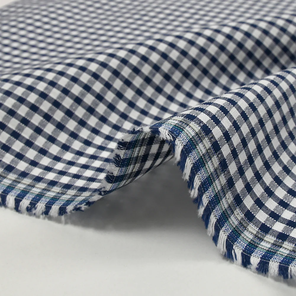 Coton Vichy 3mm bleu marine - Image 7