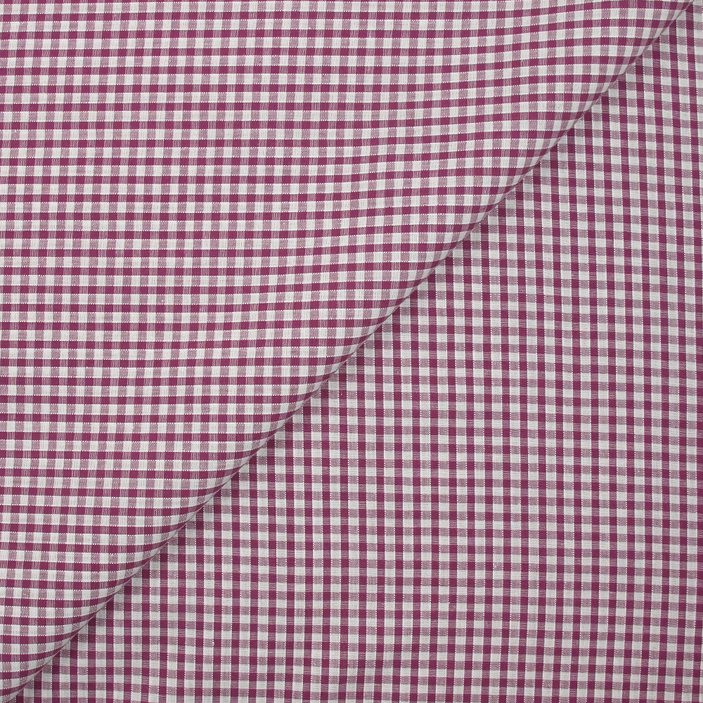 Coton Vichy 3mm prune
