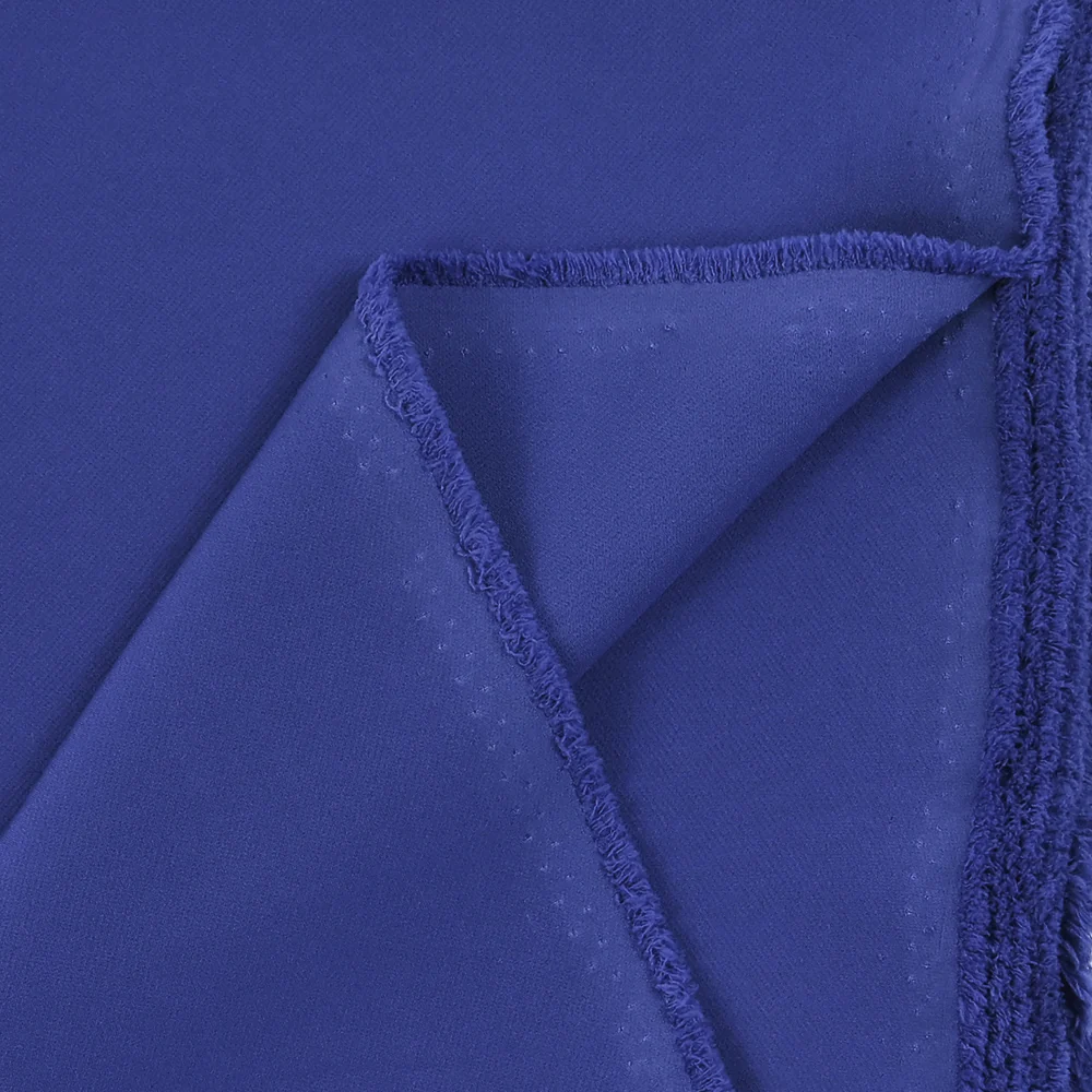 Crêpe de polyester lourd Madeleine bleu roi - Image 4