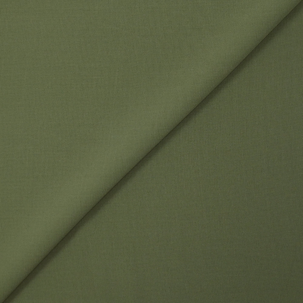 Crêpe georgette polyester kaki