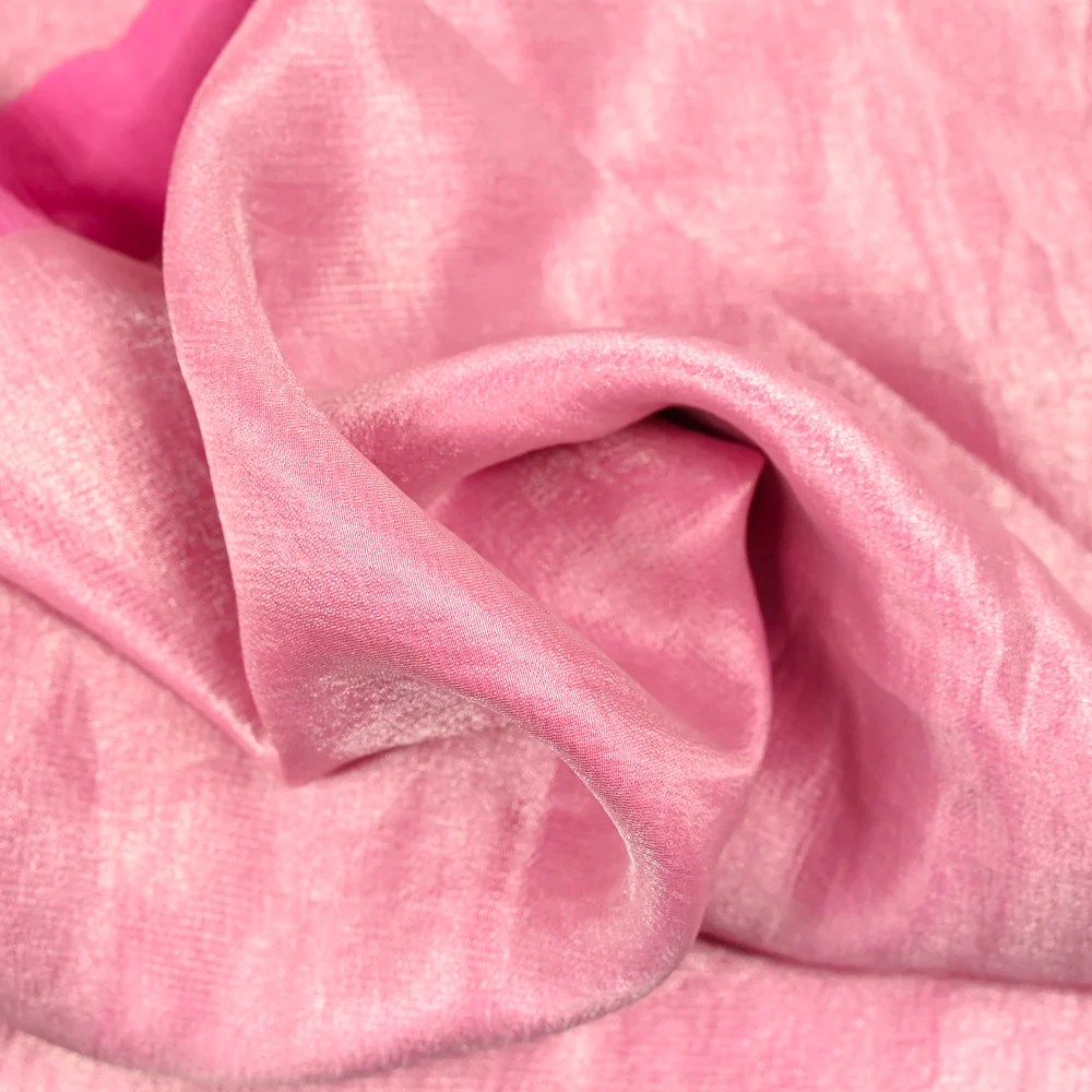 Crêpe irisé polyester rose - Image 2