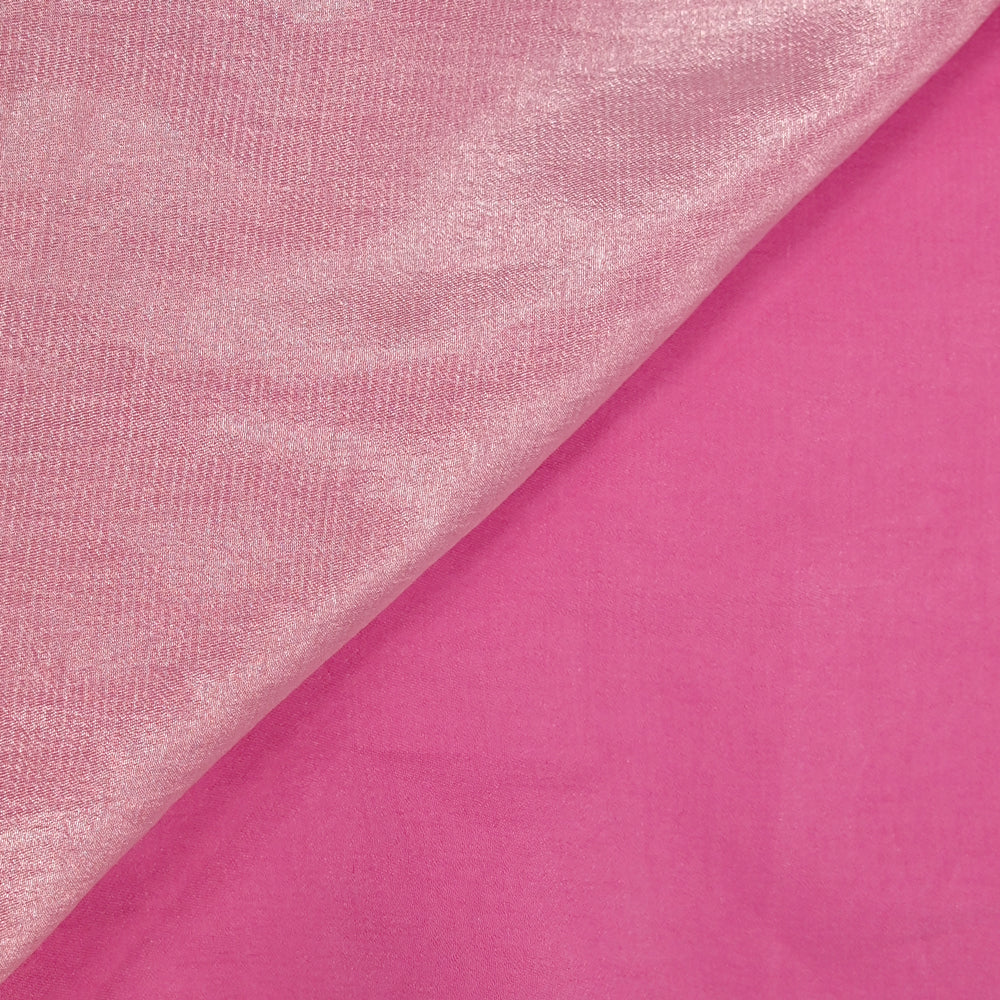 Crêpe irisé polyester rose - Image 3