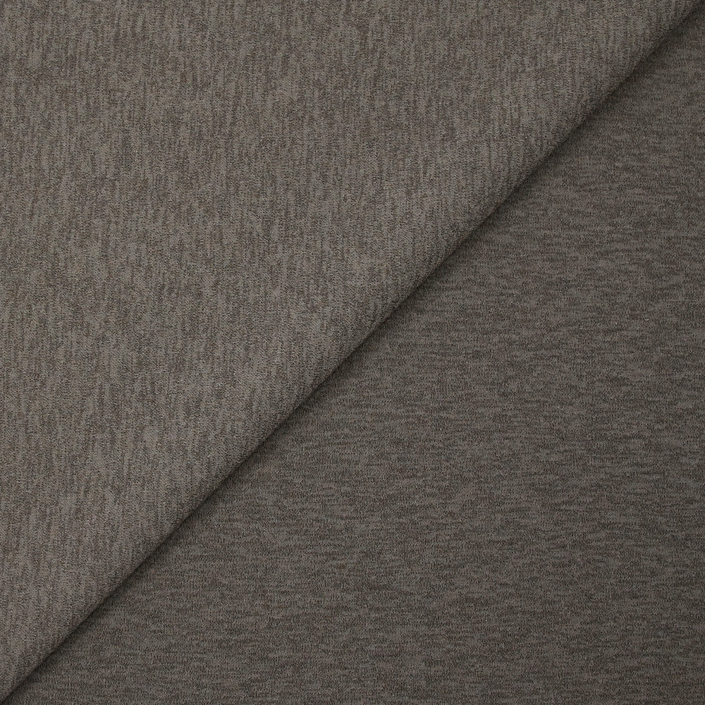 Crêpe jersey de polyester taupe