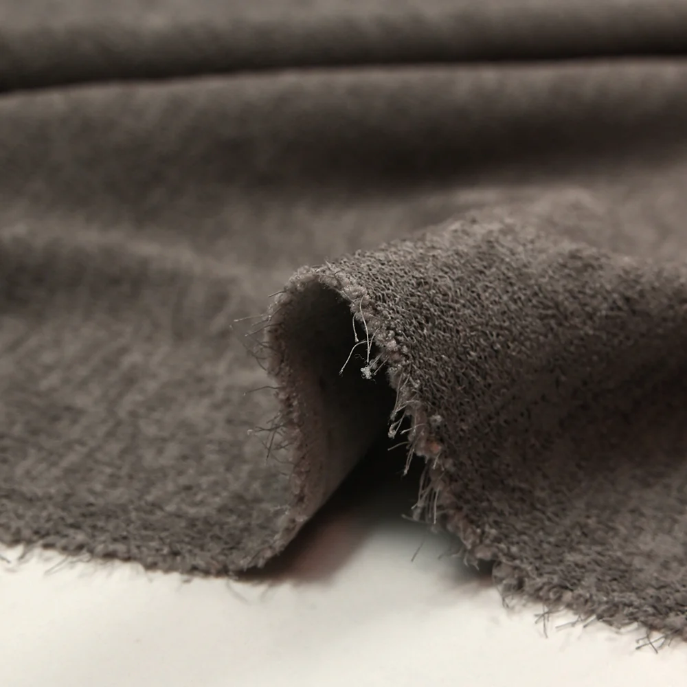 Crêpe jersey de polyester taupe - Image 4