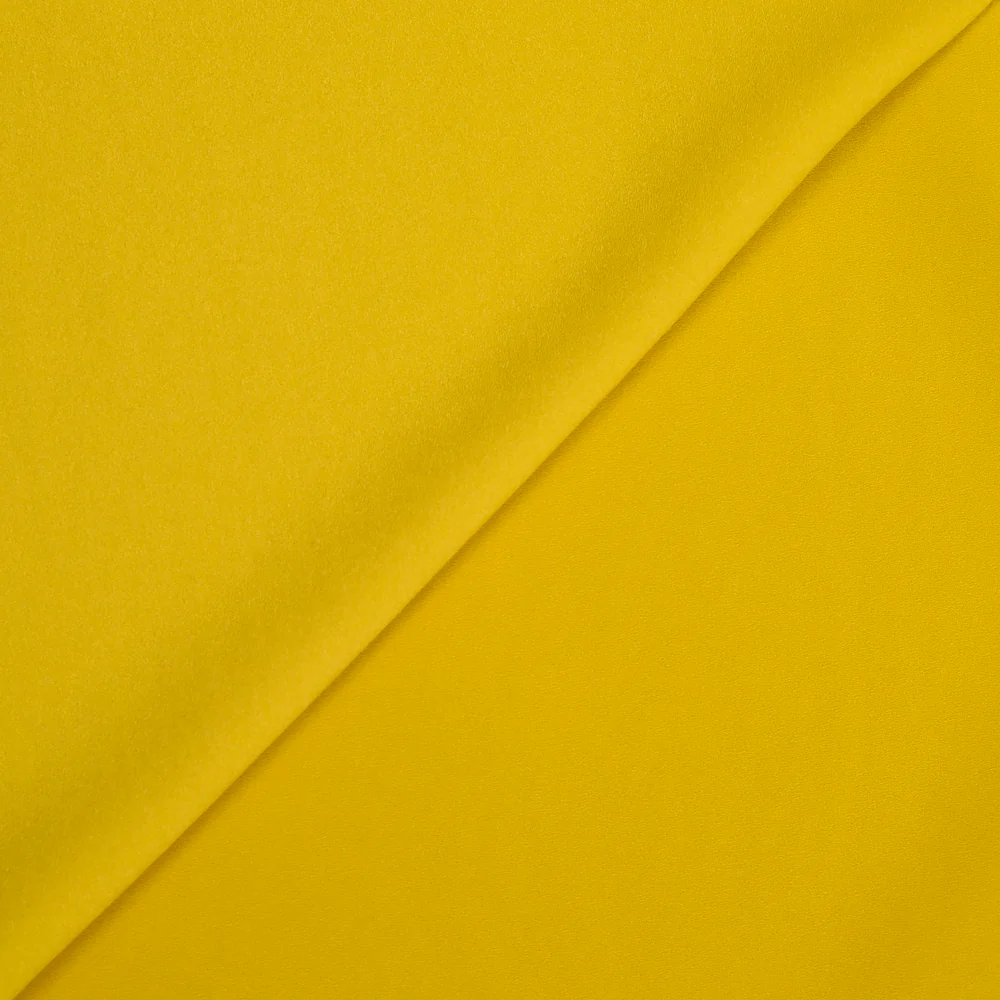 Crêpe polyester Manon moutarde