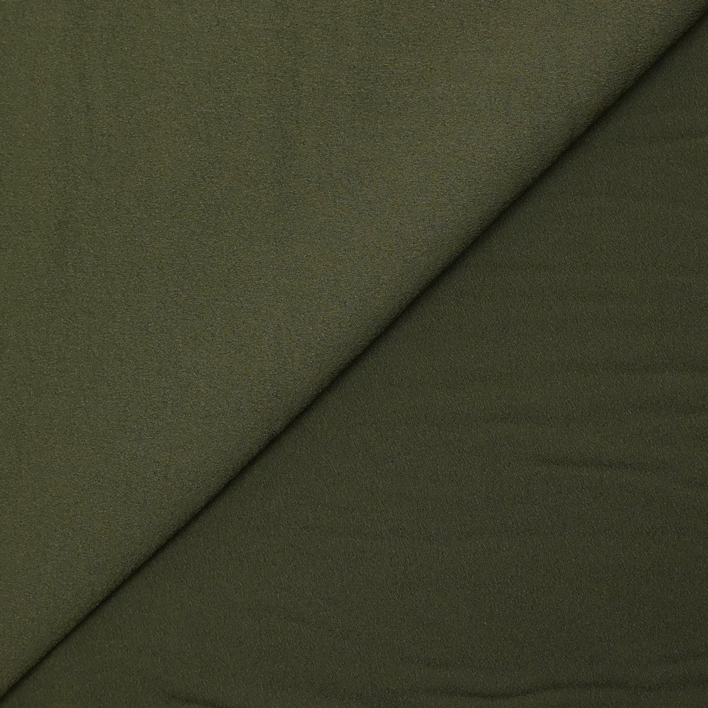 Crêpe polyester Manon vert olive