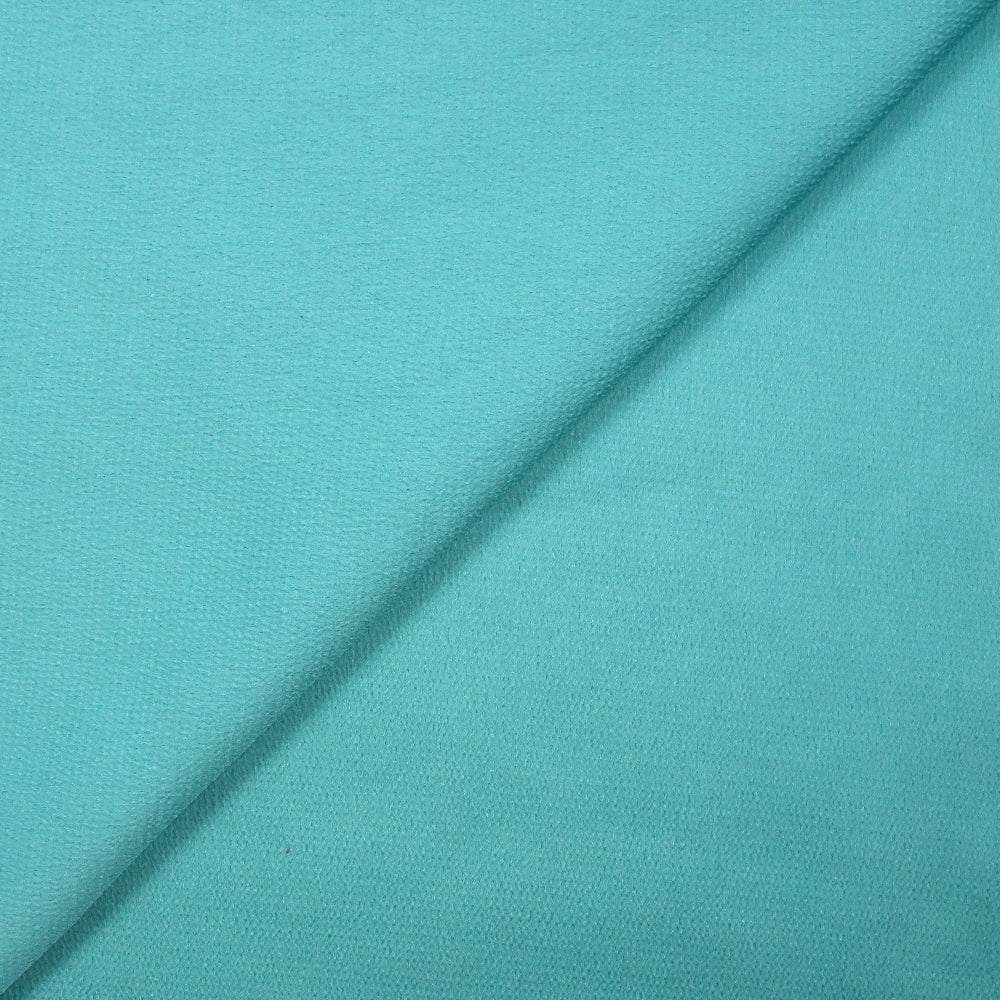Crêpe satin polyester Bubble bleu turquoise
