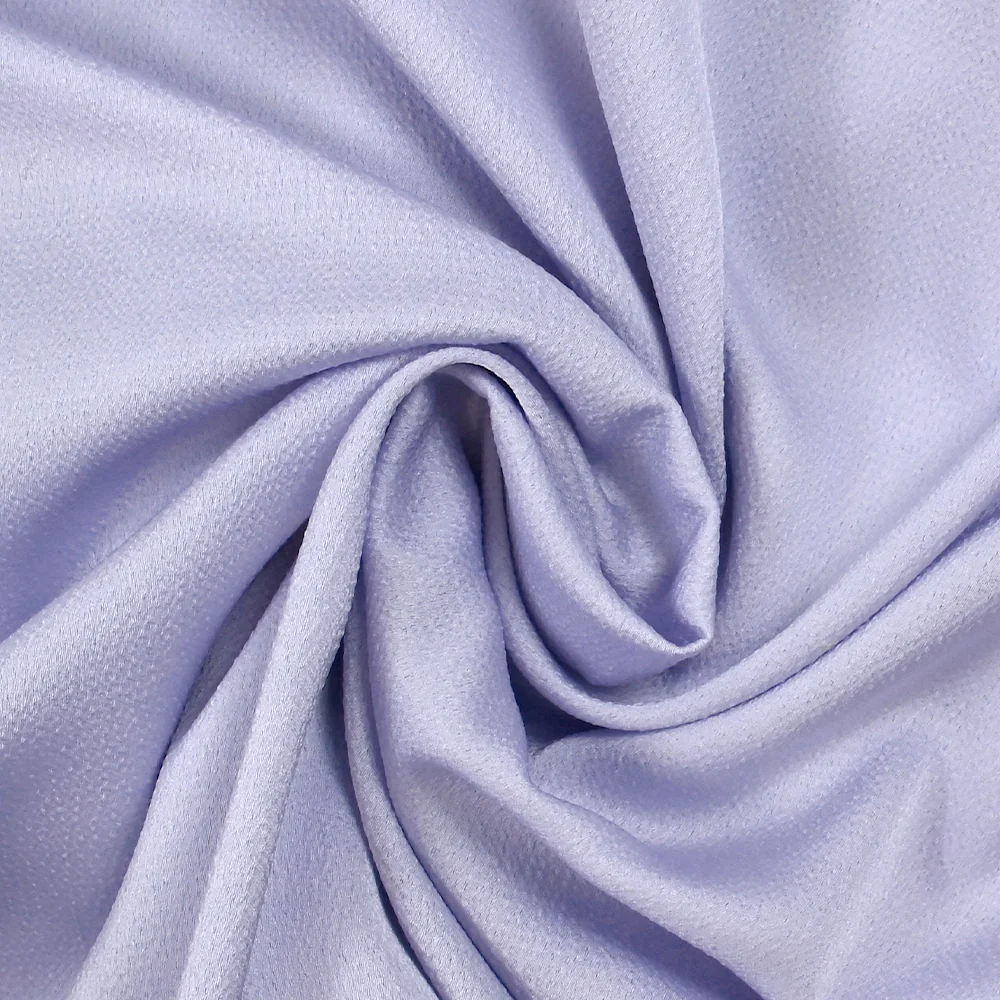 Crêpe satin polyester Bubble mauve pâle - Image 2