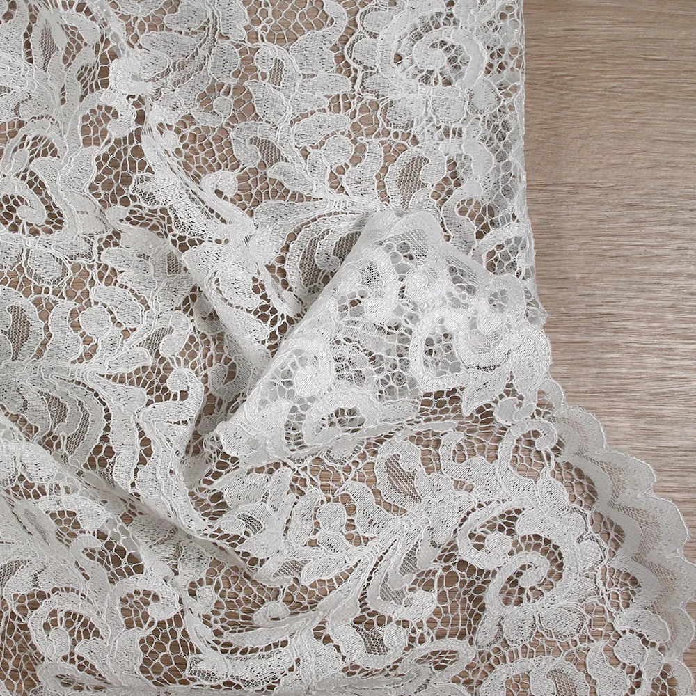 Dentelle festonnée Judith blanc - Image 6
