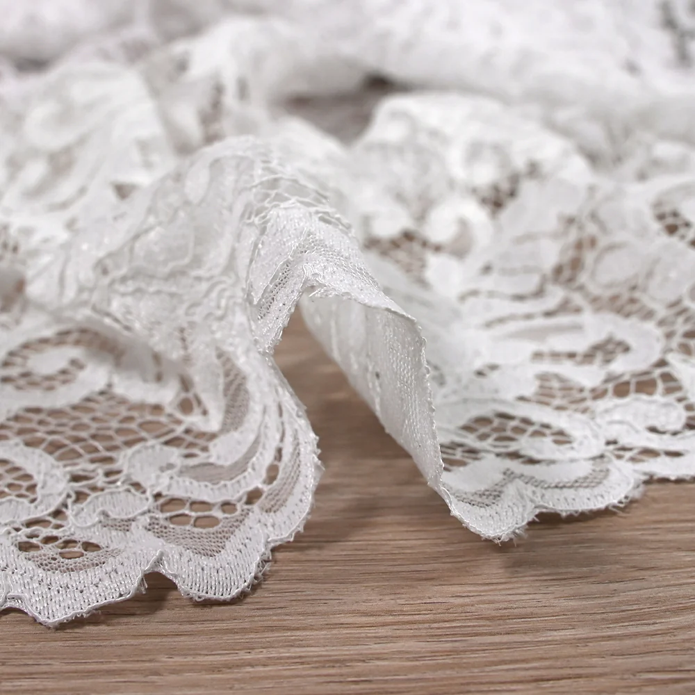 Dentelle festonnée Judith blanc - Image 7