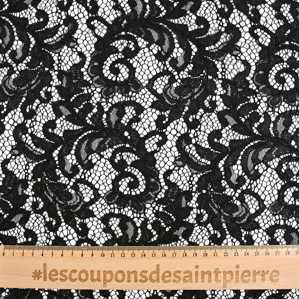 Dentelle festonnée Judith noir - Image 3