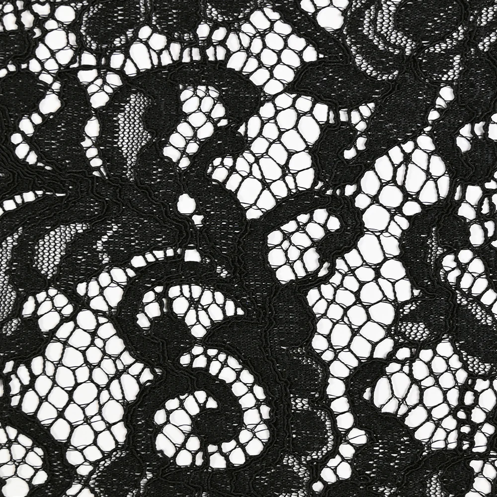 Dentelle festonnée Judith noir - Image 4