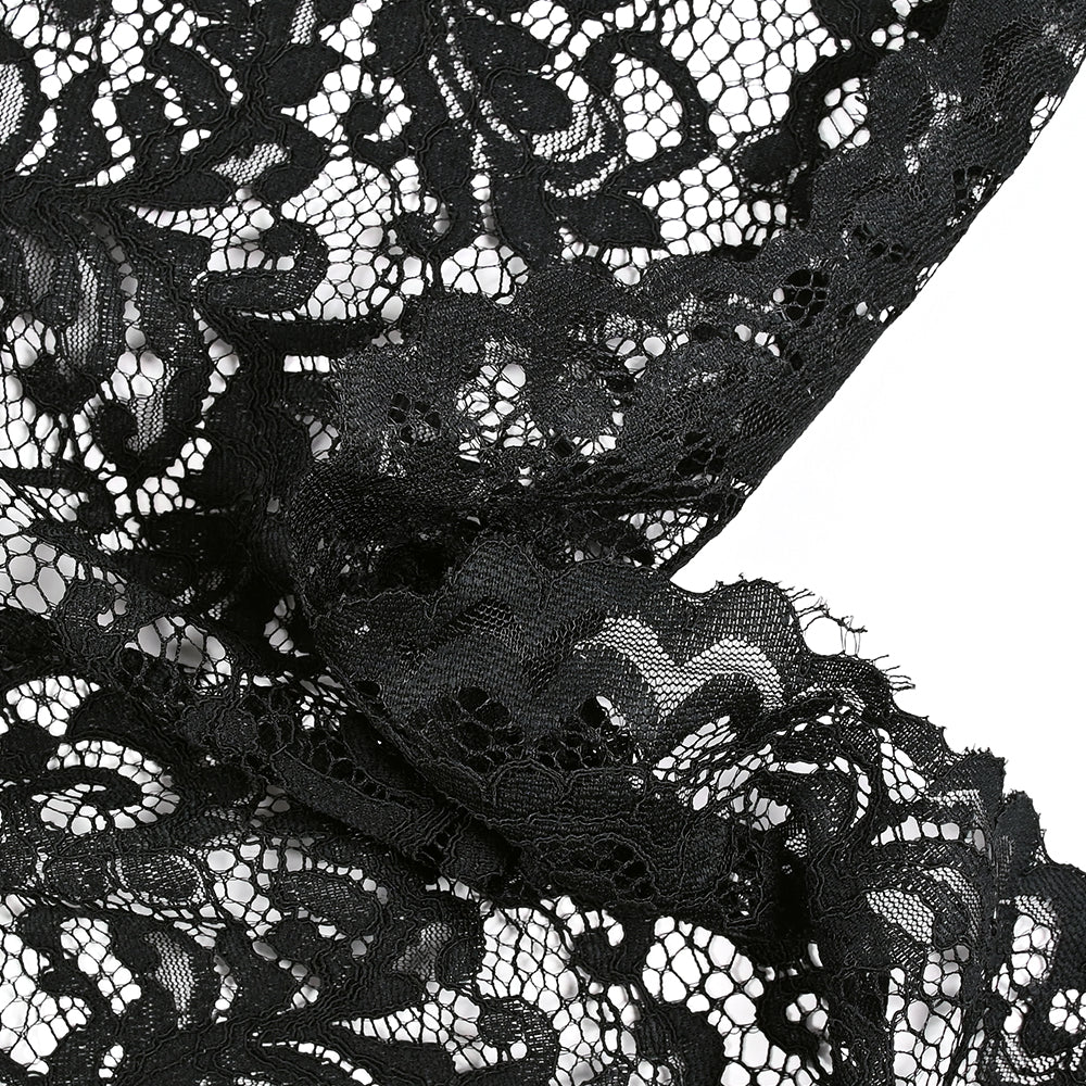 Dentelle festonnée Judith noir - Image 6