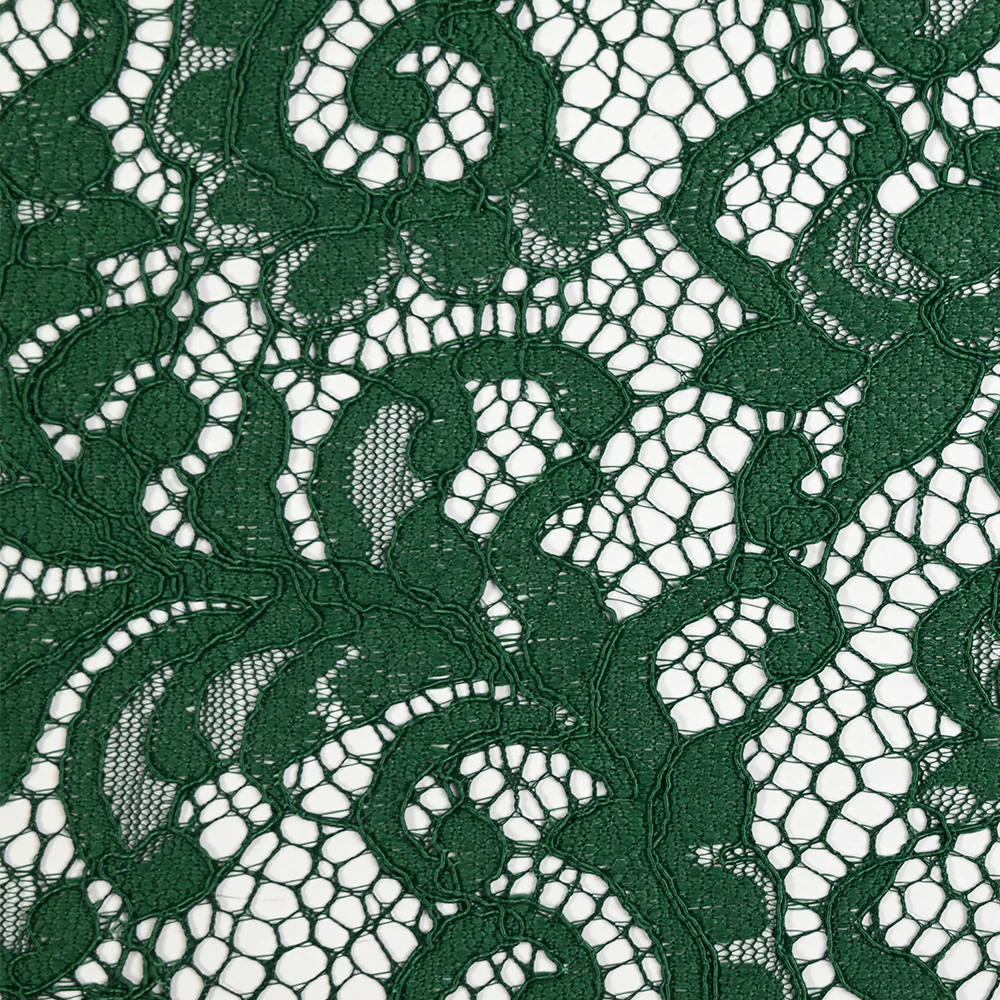 Dentelle festonnée Judith vert sapin - Image 4