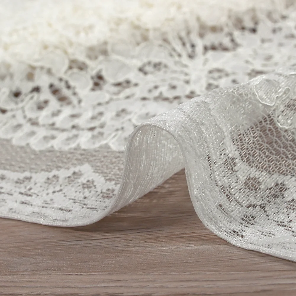 Dentelle polyester Amélie blanc cassé - Image 7