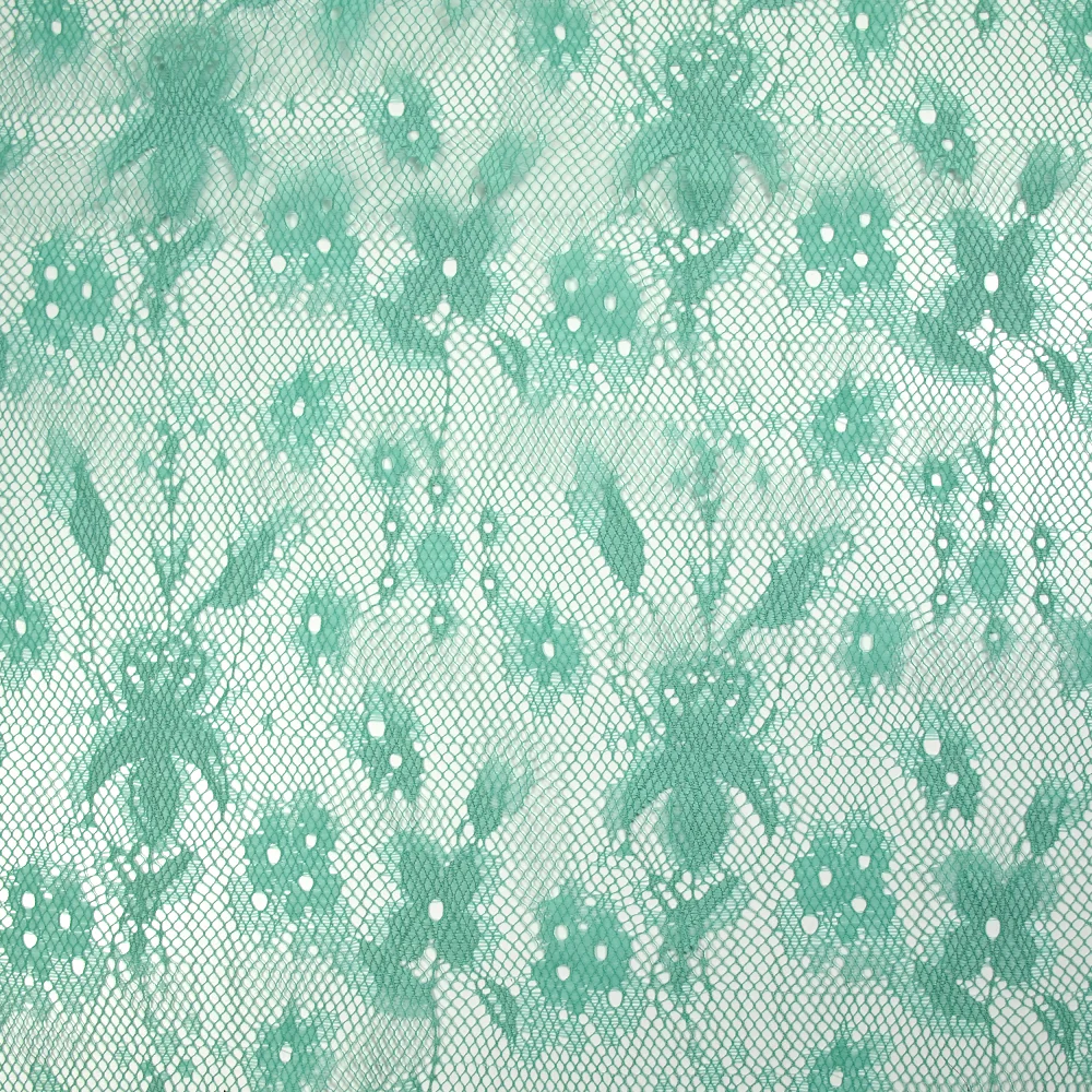 Dentelle polyester Clara turquoise
