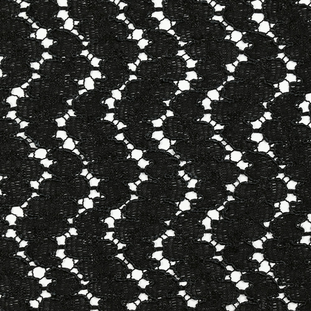 Dentelle polyester nuage noir - Image 4
