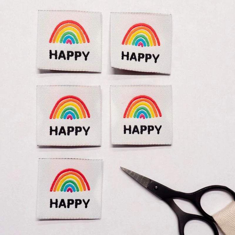 Étiquettes tissées "Happy " x 5 - Image 8