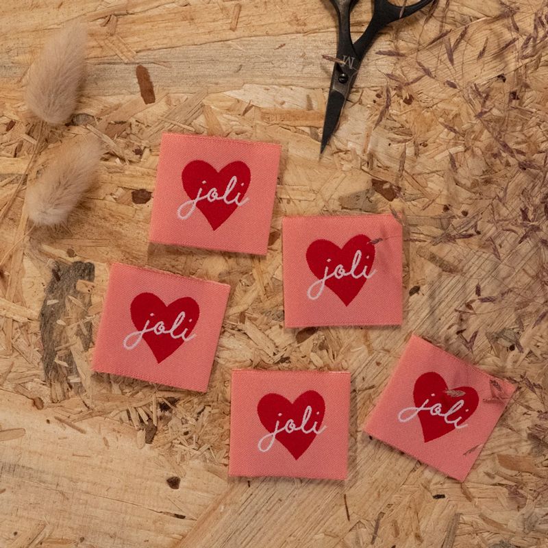 Étiquettes tissées "Joli Coeur" x 5 - Image 4