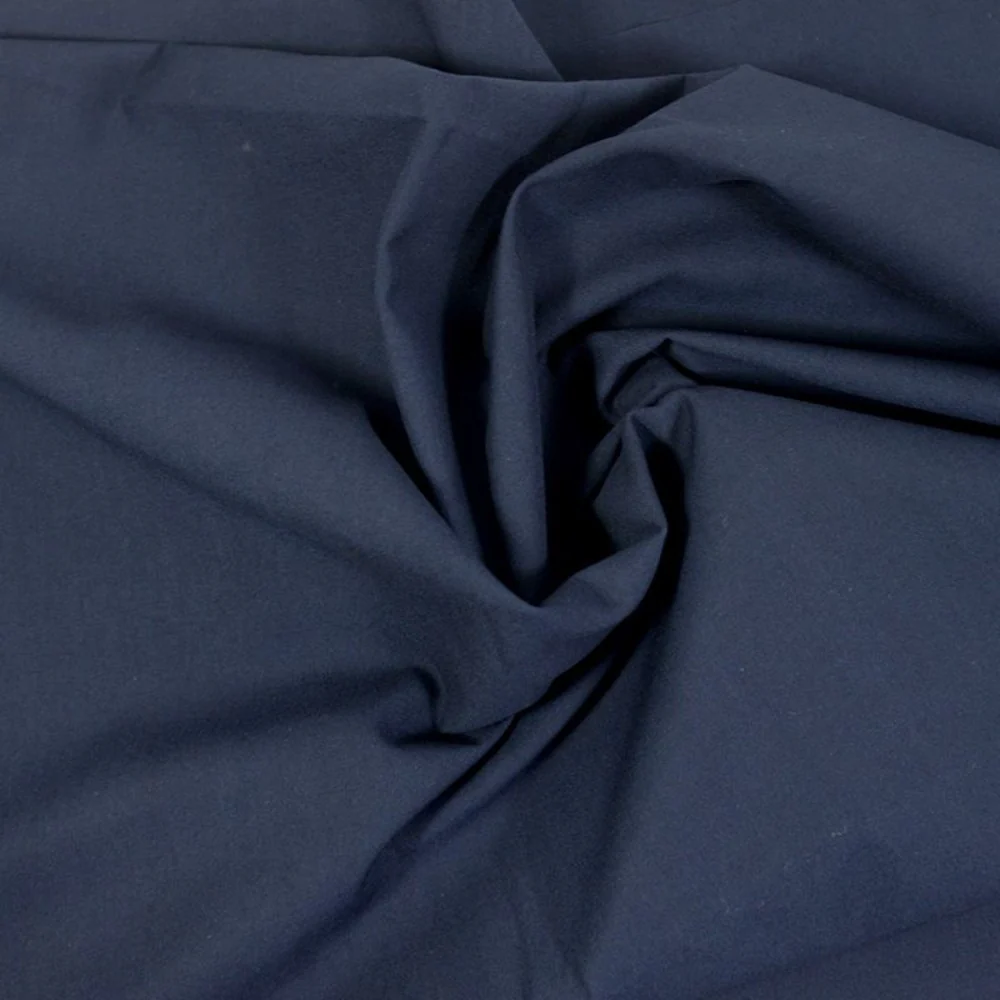 Gabardine polycoton sergé marine - Image 2