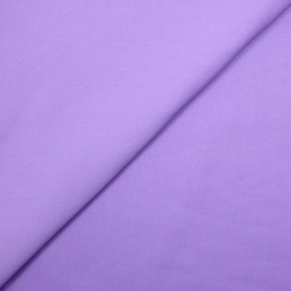 Gabardine polycoton sergé parme