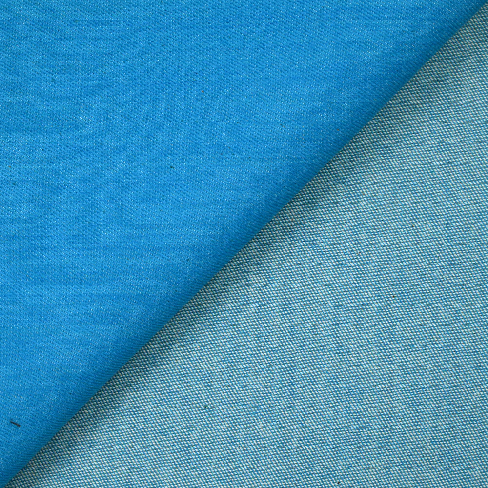 Jean's coton souple bleu turquoise - Image 3
