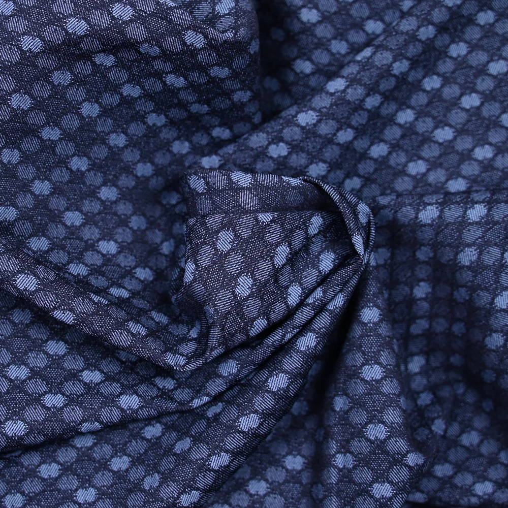 Jacquard polyviscose symphonie fond marine - Image 2