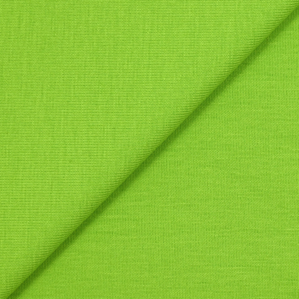 Jersey coton Bio vert pomme - Image 3