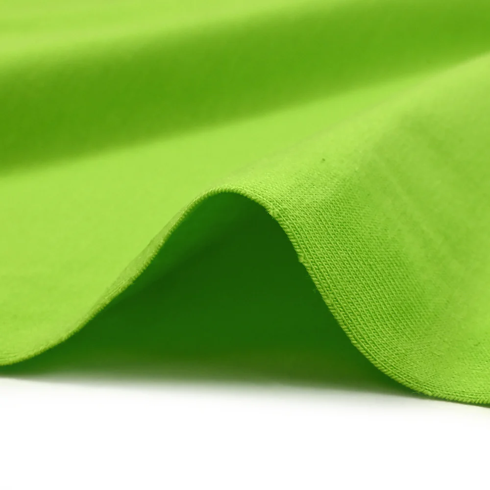 Jersey coton Bio vert pomme - Image 5