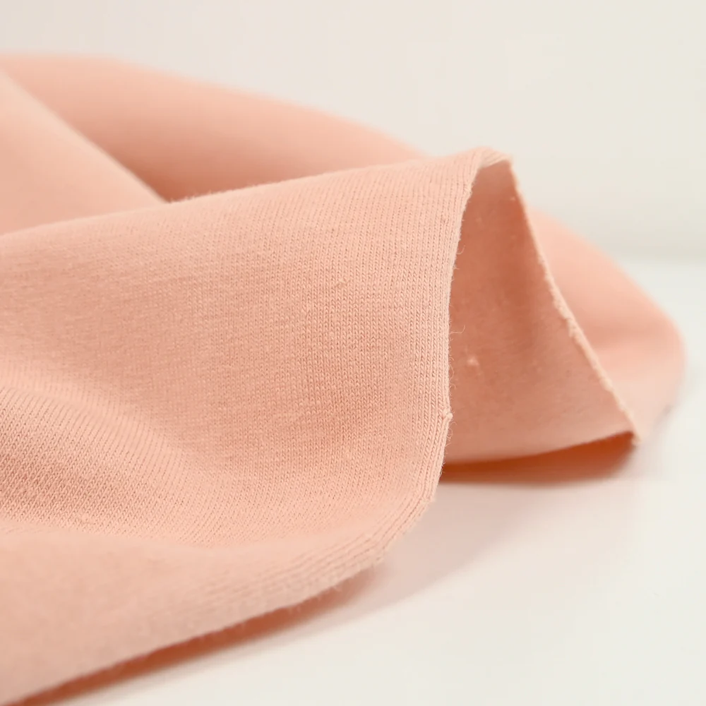 Jersey de coton rose pêche - Image 4