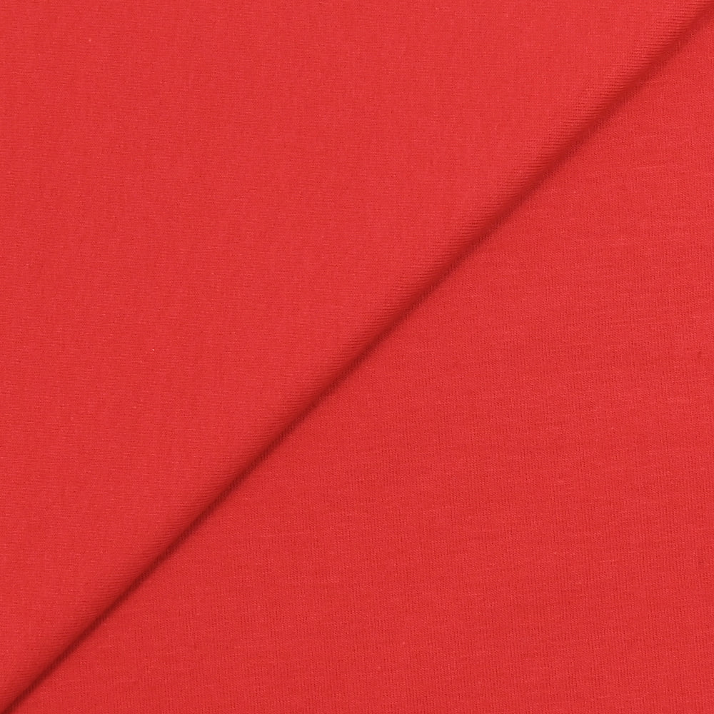 Jersey french terry coton Bio rouge