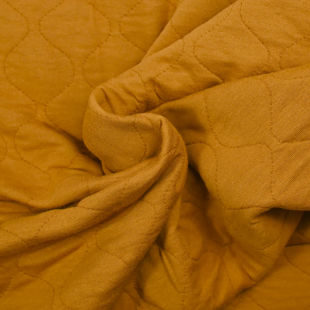 Jersey de coton matelassé camel - Image 2