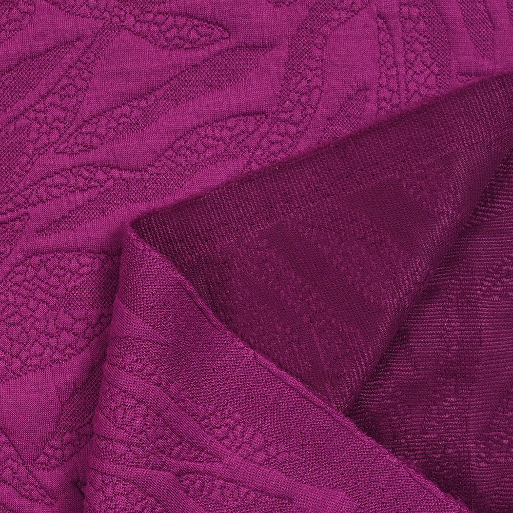 Jersey matelassé fissures fond magenta - Image 6