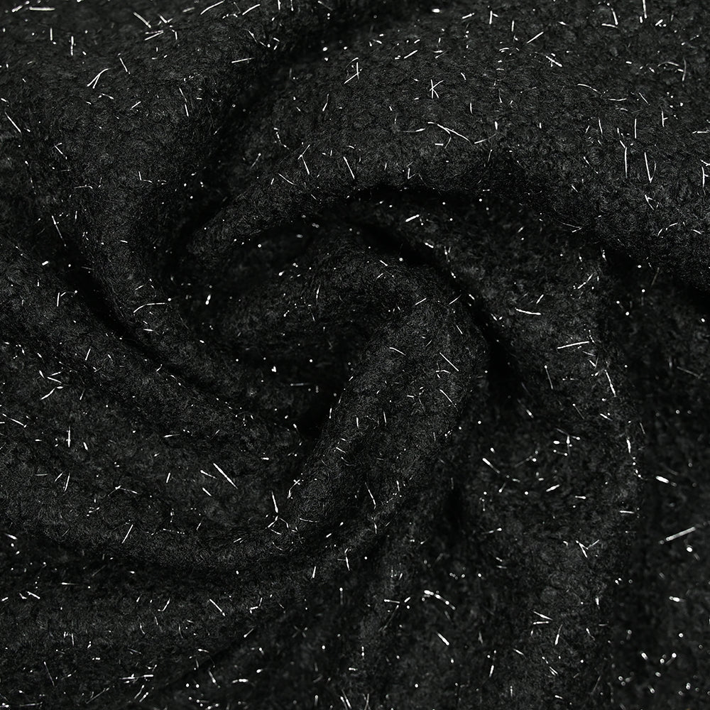 Lainage bouclette lurex noir - Image 2