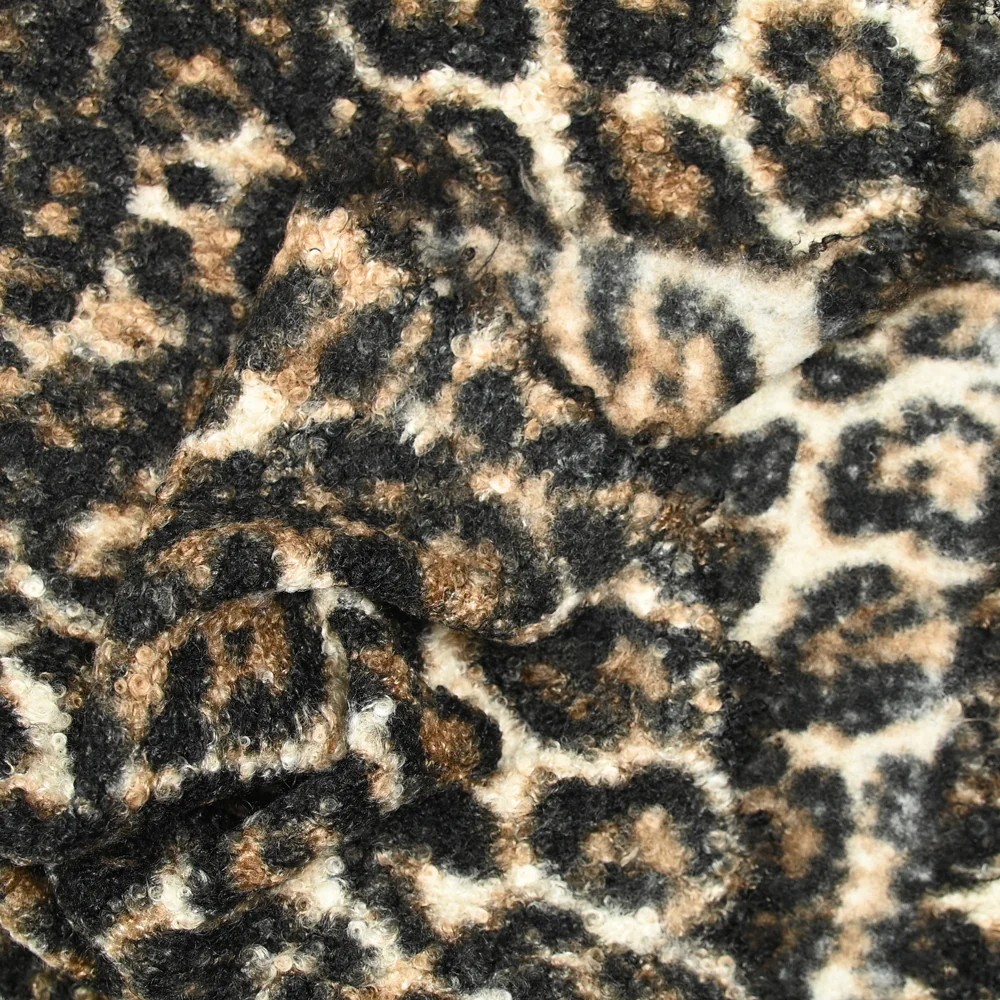 Lainage bouclette sauvage marron - Image 4